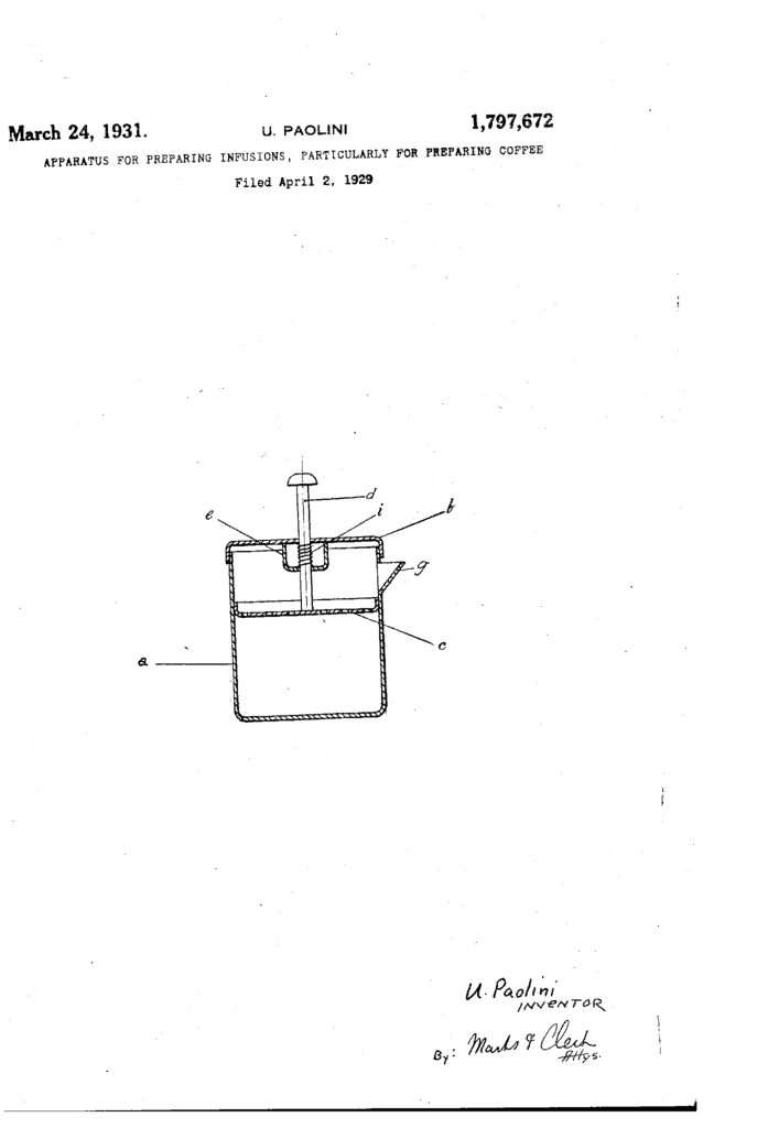 French Press Patent