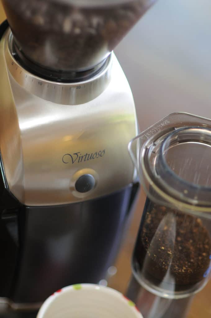 Baratza Virtuoso with AeroPress