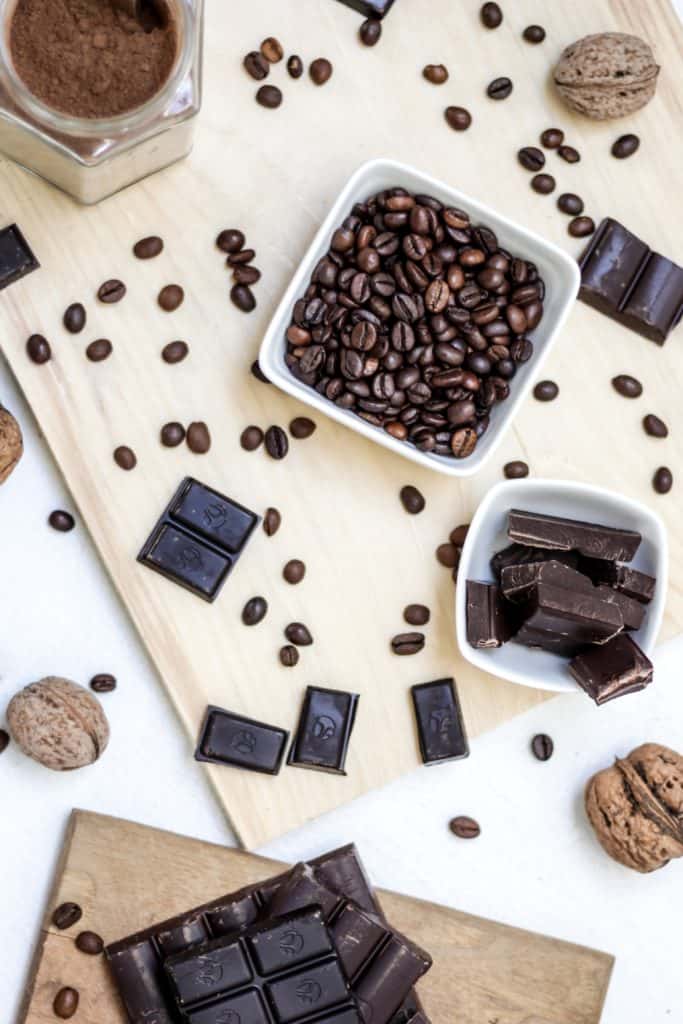 Chocolate and Coffee Beans