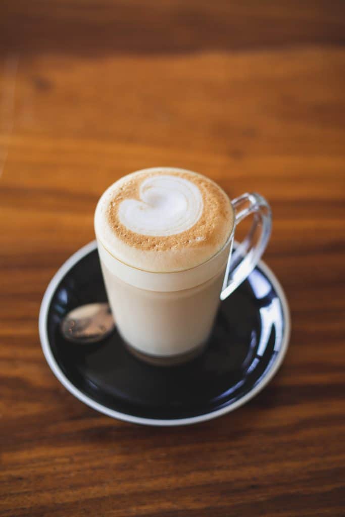 Latte in Clear Glass
